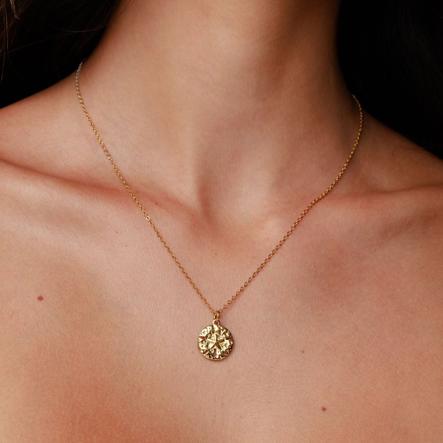 Sand Dollar Necklace Close Up