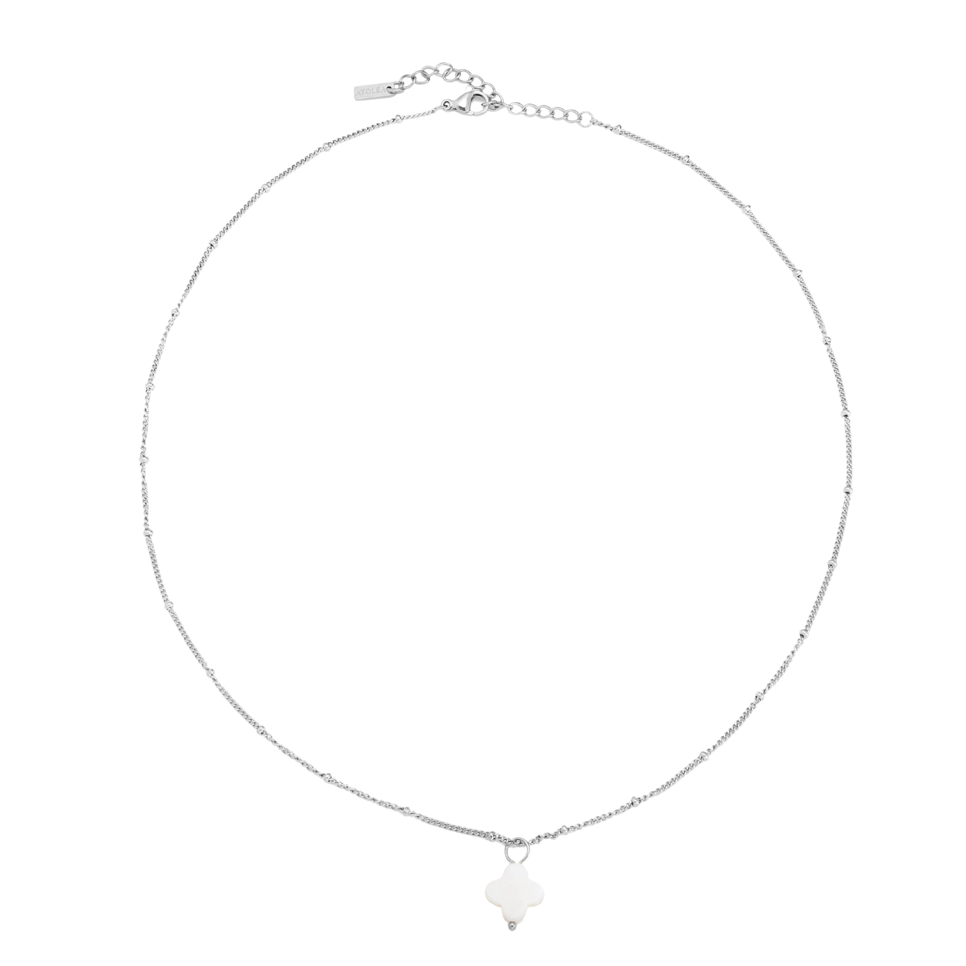 Silver Clover  Necklace