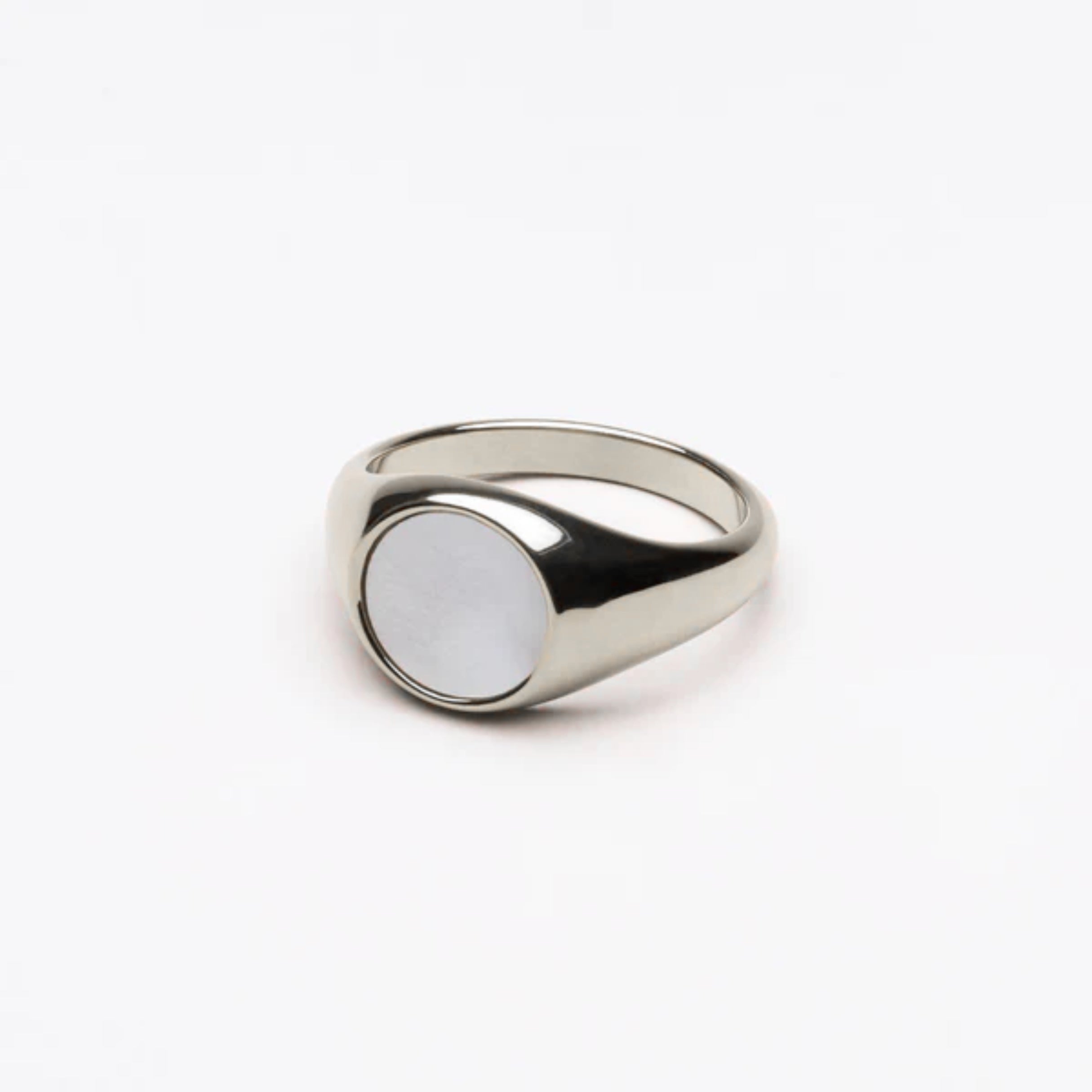 Silver Mother of Pearl Ring