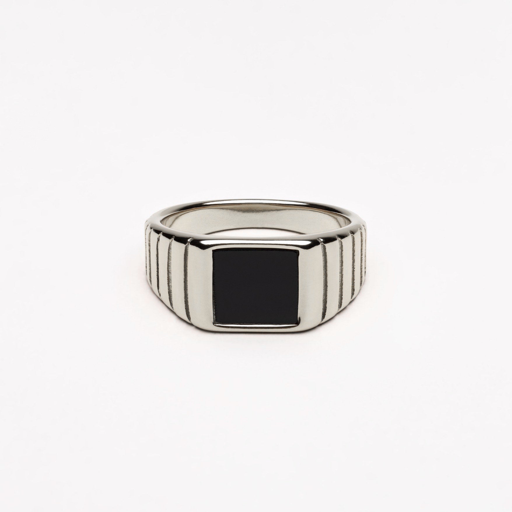 Silver Onyx Ring