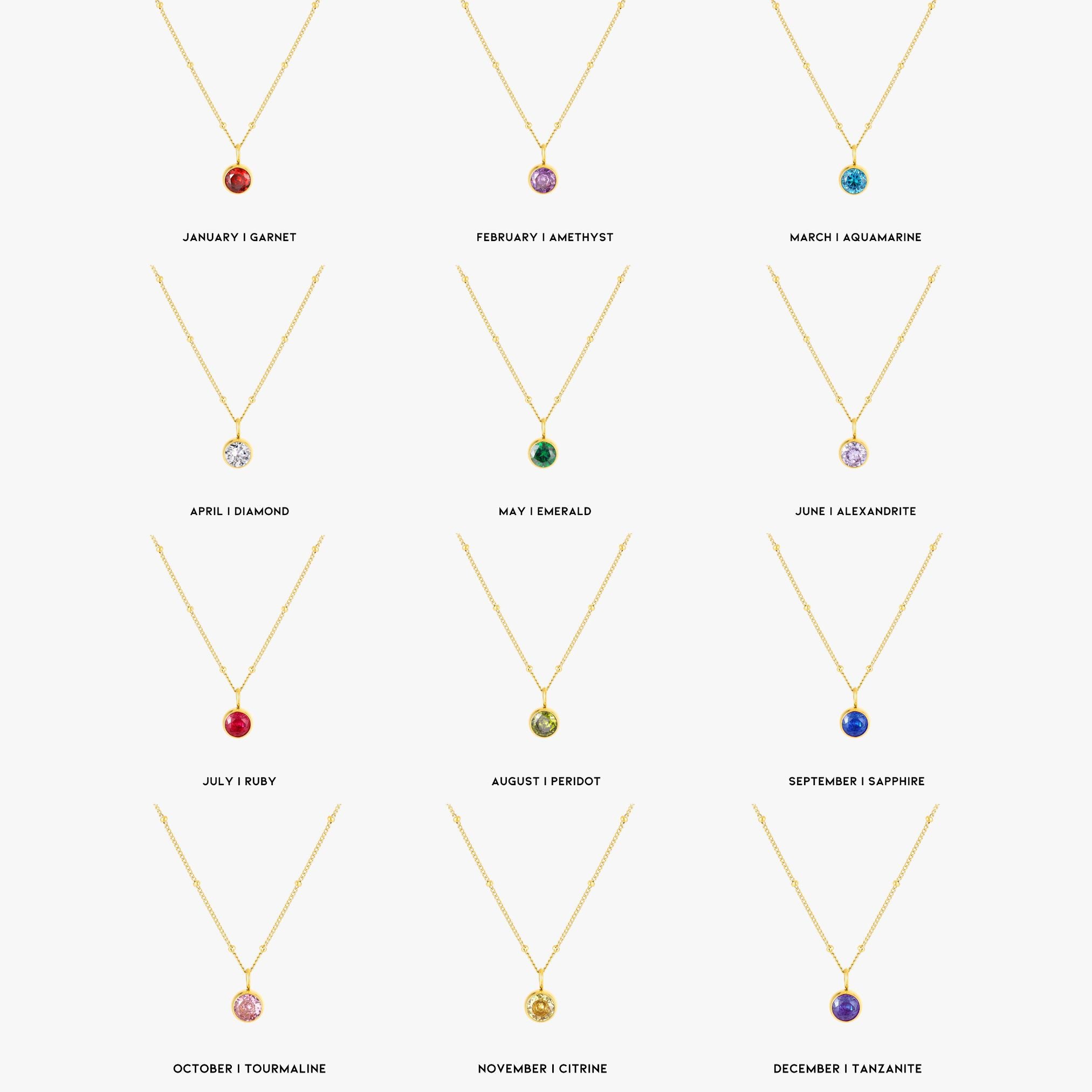 Birthstone Necklace