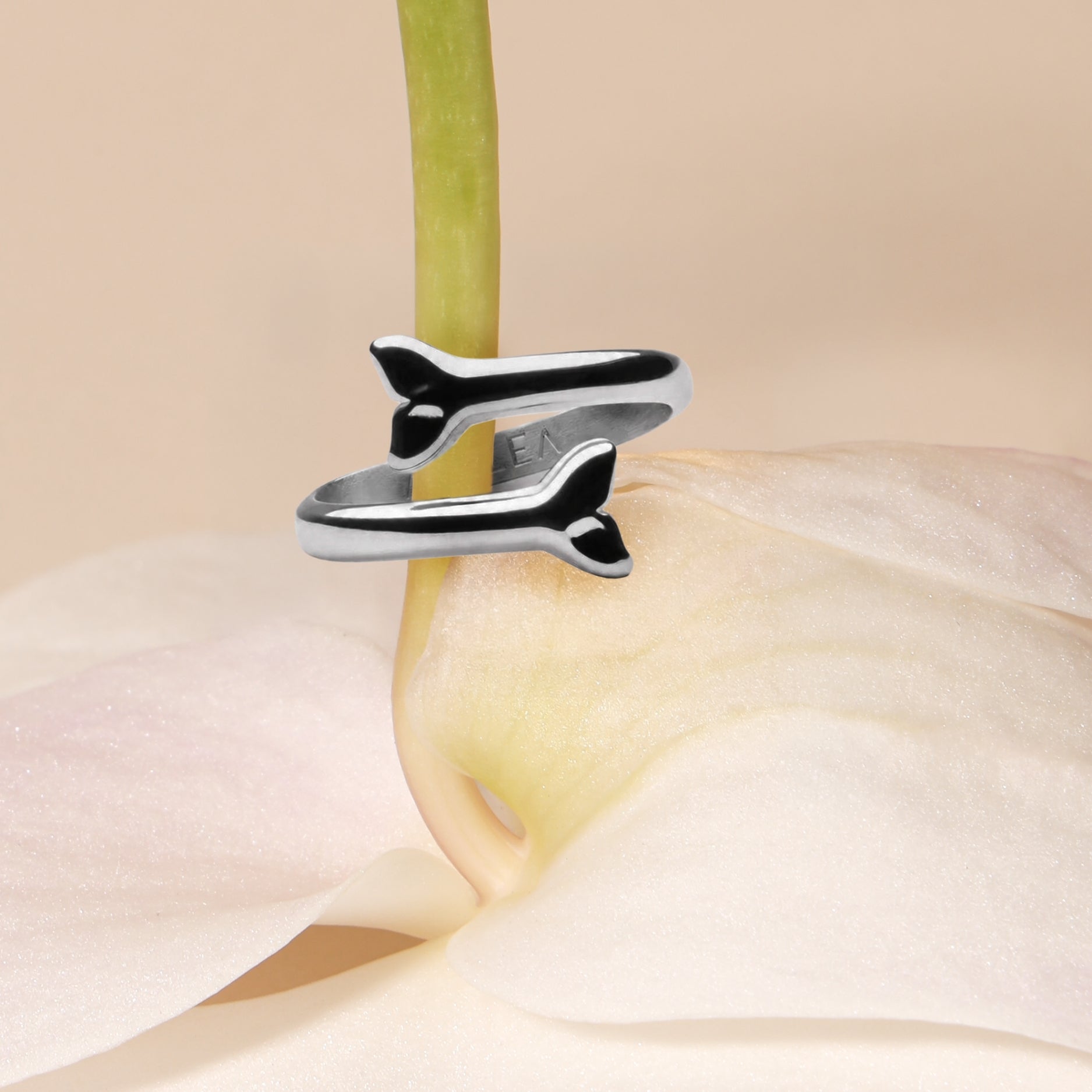Whale Tail Ring Closeup