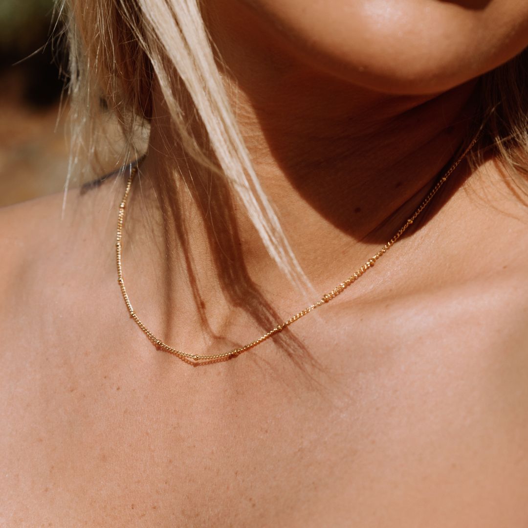 Gold Small Ball Choker