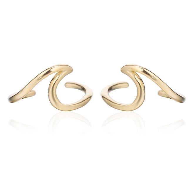 Ocean Wave Ear Cuff-Atolea Jewelry (5604087070888)